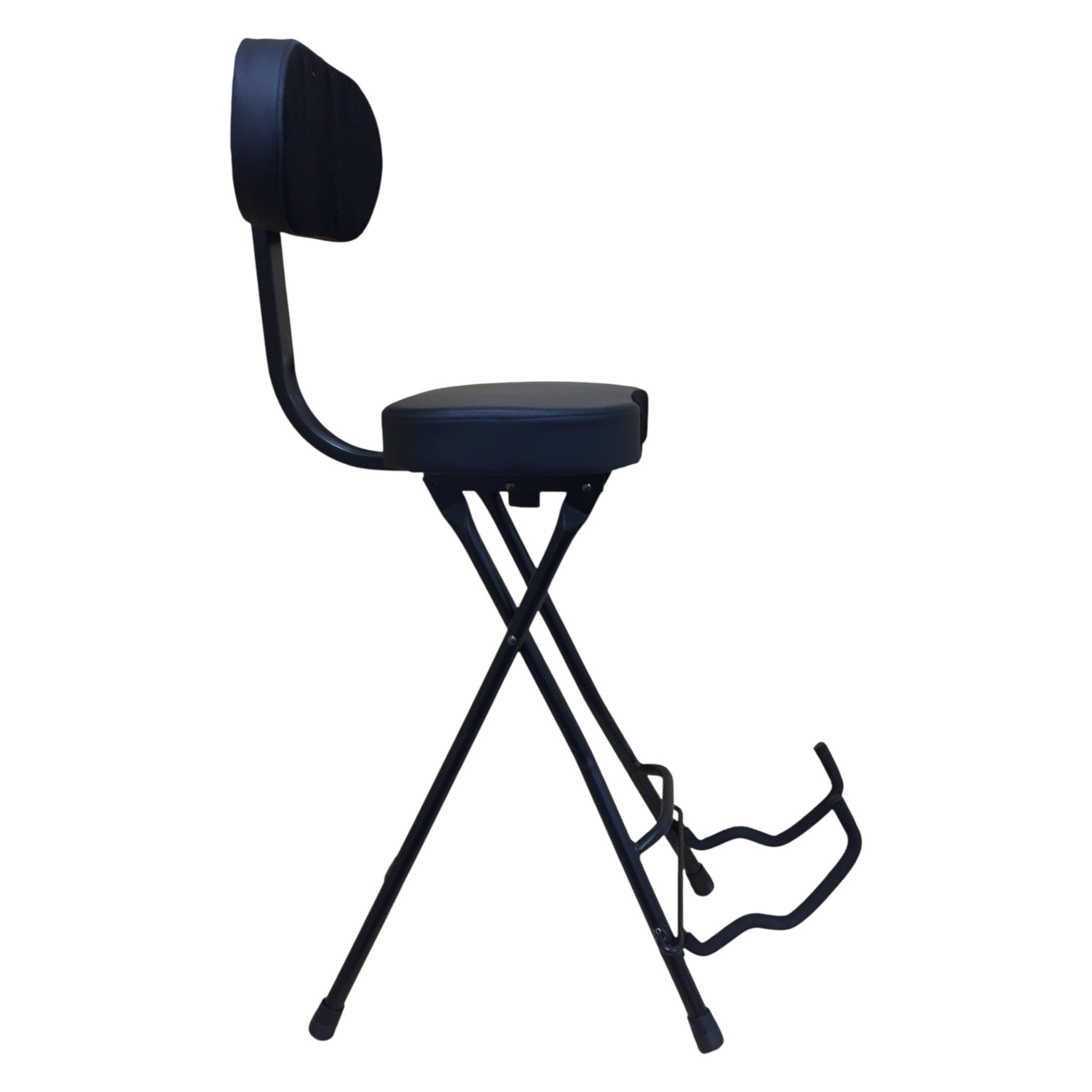 Haze KB011 2-in-1 Foldable Guitarist Stool w/Guitar Holder and