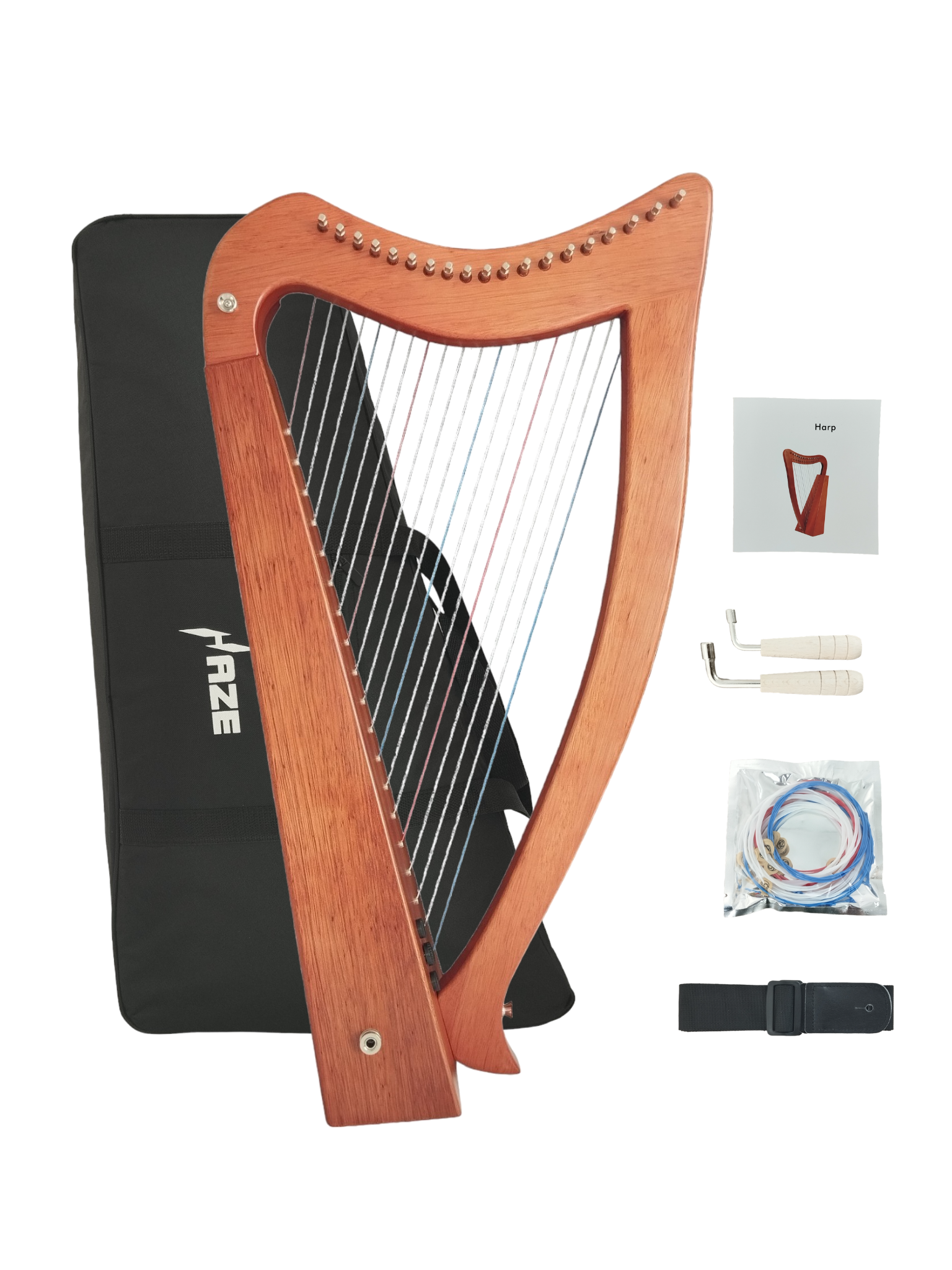 HAZE EQ-Enhanced 19-String Mini Harp (WH19MHEQ) | Harmony HAZE EQ-Enhanced 19-String Mini Harp (WH19MHEQ) | Harmony