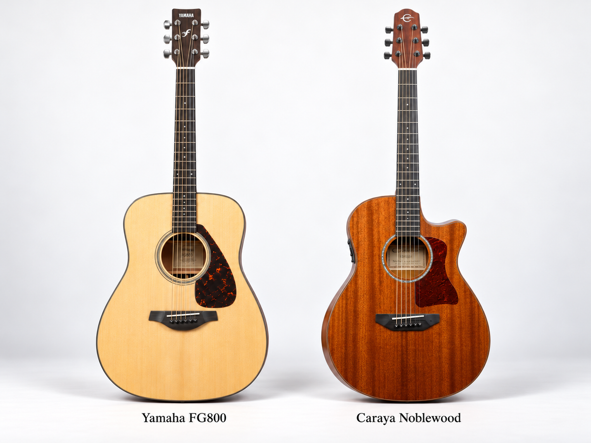 Caraya A2016 Noblewood vs Yamaha FG800: Which Acoustic Is Right for You?