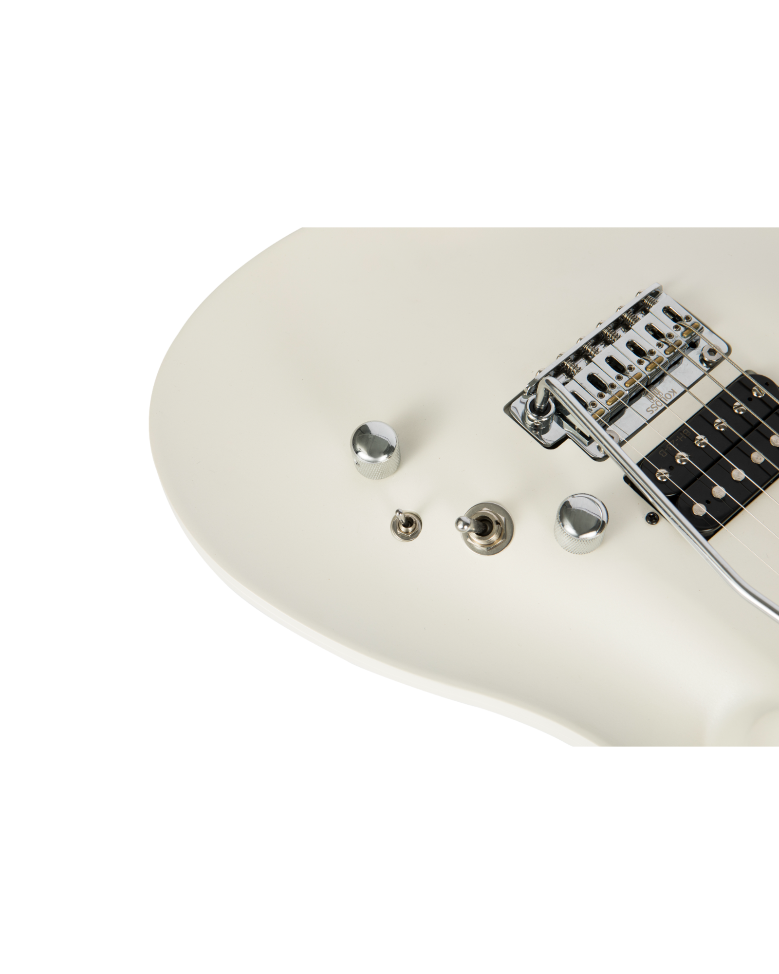 Koloss GT45P Electric Guitar with Chambered Aluminum Body - Black/White/Blue/Natural