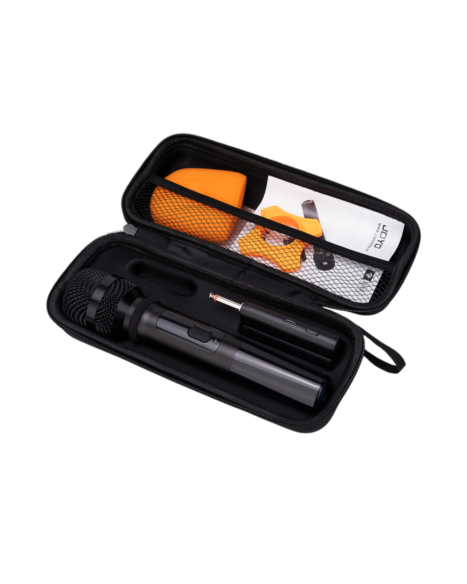 Joyo Wireless Microphone and Receiver w/ Built-in UHF Module & Hard Carry Case - DM2