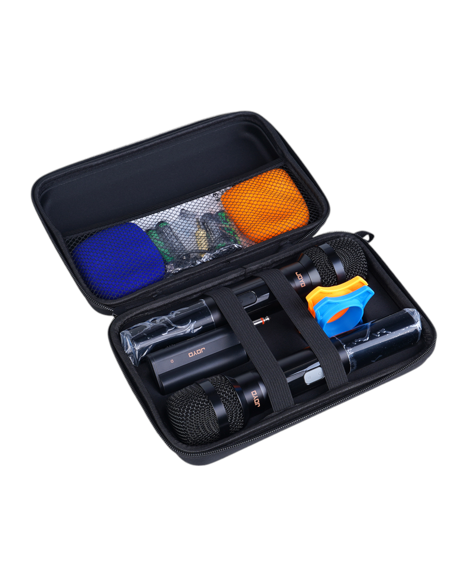 Joyo Dual Wireless Microphones and Receiver w/ Built-in UHF Module & Hard Carry Case - DM3