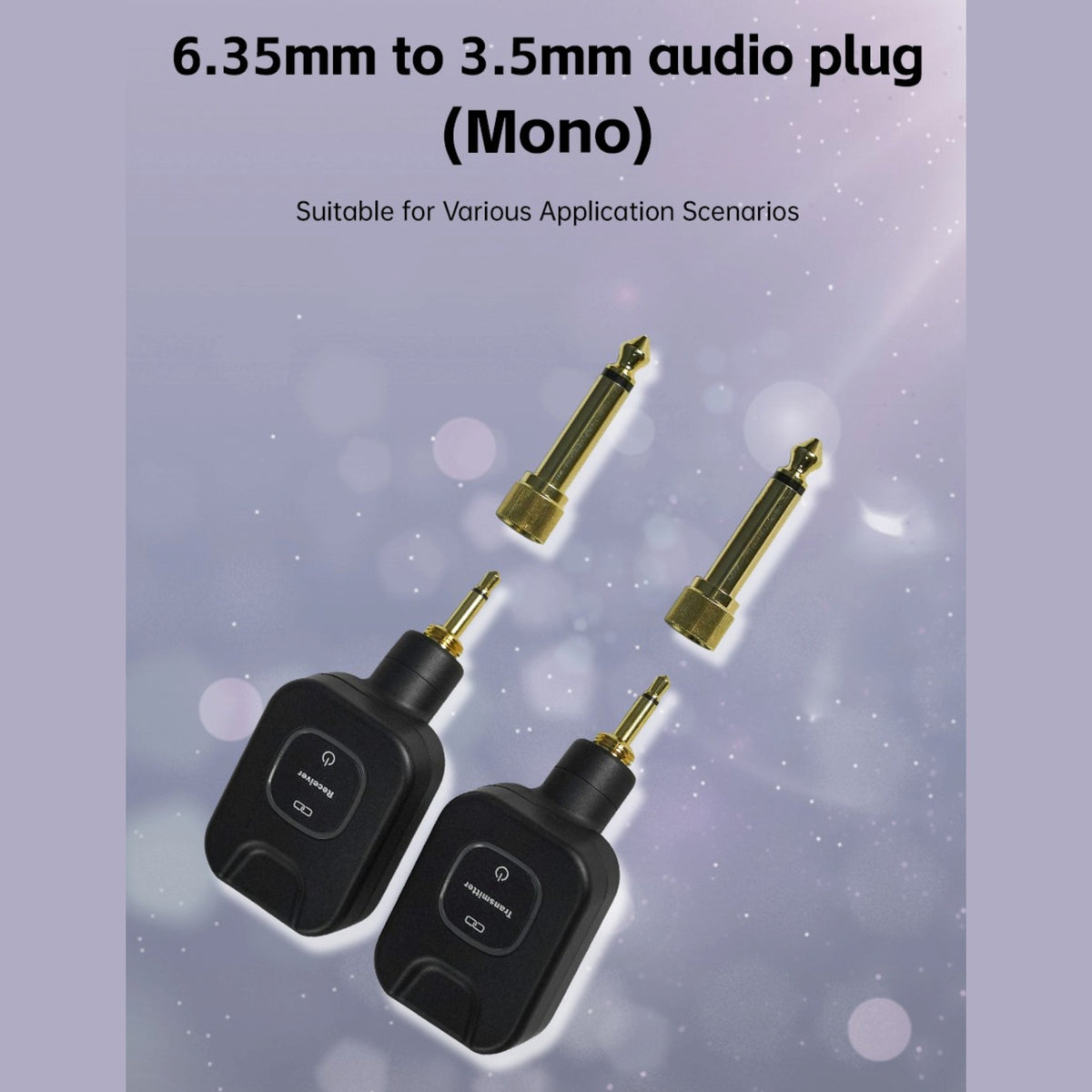 M-VAVE SWS11 Wireless 5.8GHz Audio Transmitter & Reciever System w/ 24-bit Lossless Audio, 3ms Latency & Charging Case