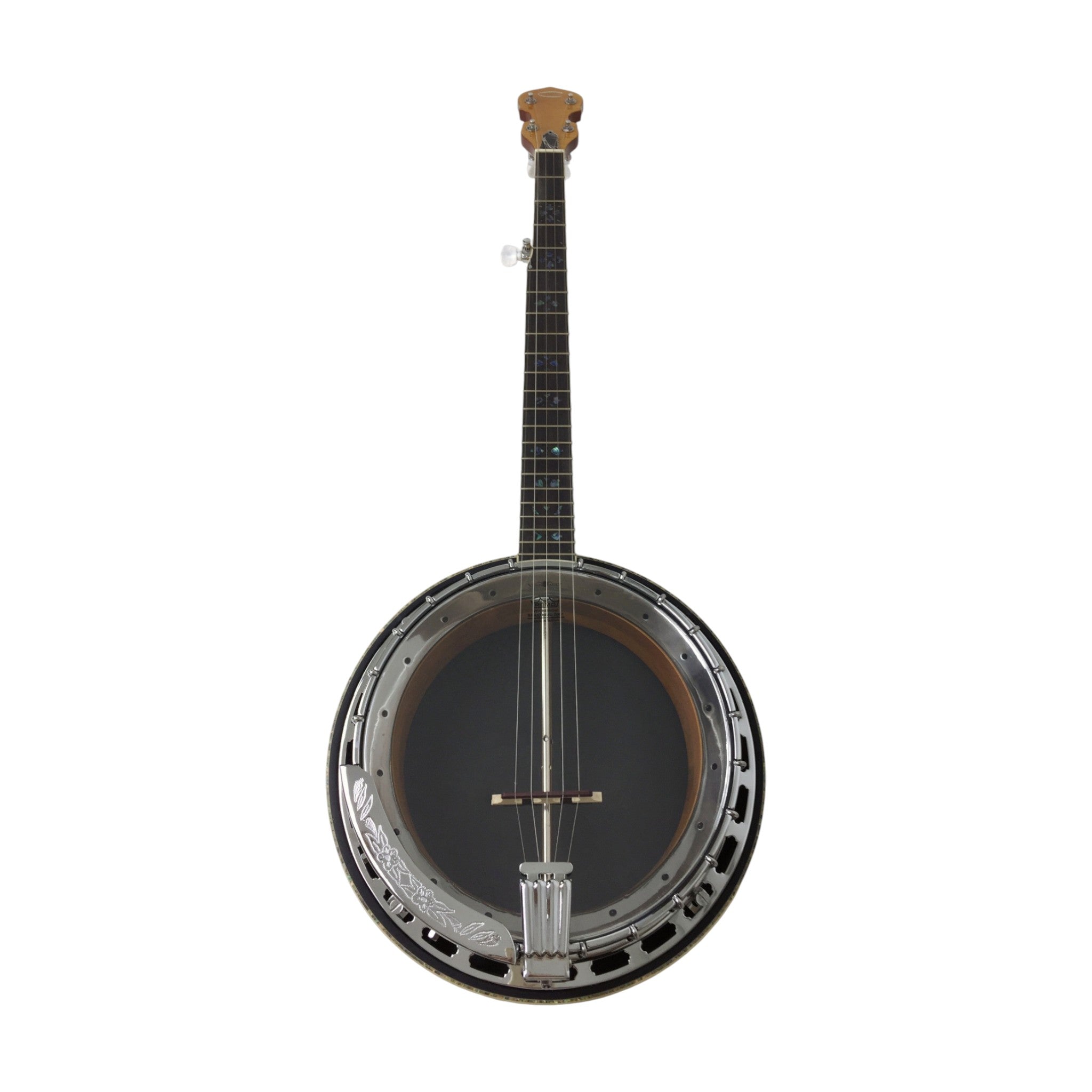 Caraya 5-String Clear Top Resonator Banjo - Tobacco Flame Maple BJ009A