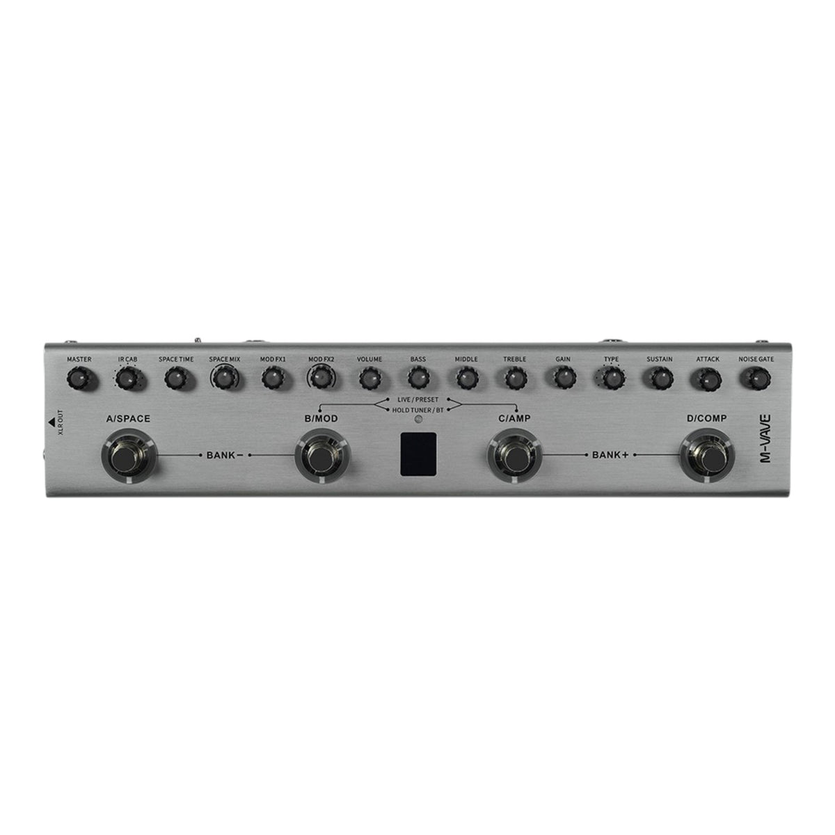 M-VAVE TANKB Rechargable Electric Bass Multi-Effects Processor w/ Built-In Looper & USB Audio Interface