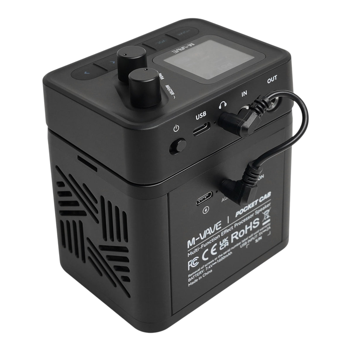 M-VAVE POCKETCOMBO Portable Rechargeable 10W Speaker & Guitar Effects System w/ ANN Tone Modelling & Bluetooth Playback