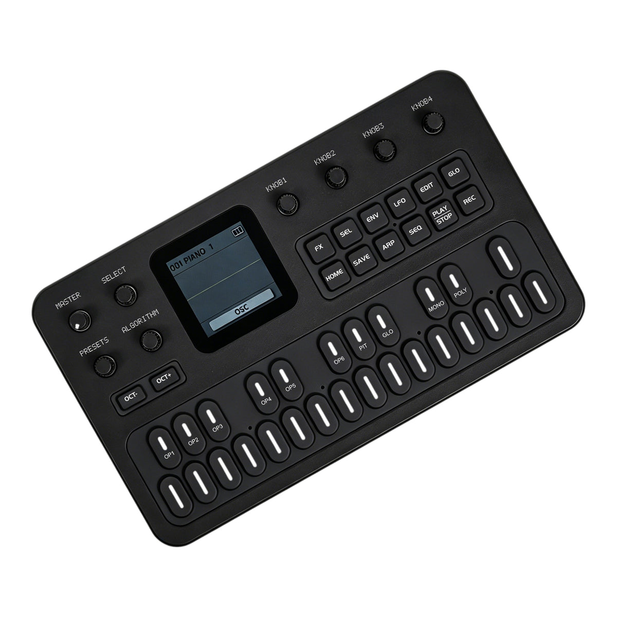 M-VAVE FM1 Portable 6-Operator 27-Key FM Keyboard Synthesizer w/ Built-In Effects, Arpeggiator & Sequencer