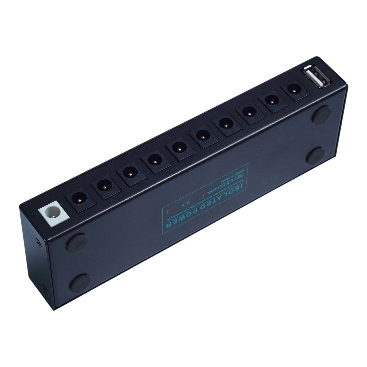 M-VAVE ISOLATEDPOWER 10-Output 9V 300mA Isolated Pedalboard Power Supply w/ Additional 5V USB Output & Over-Currant Protection