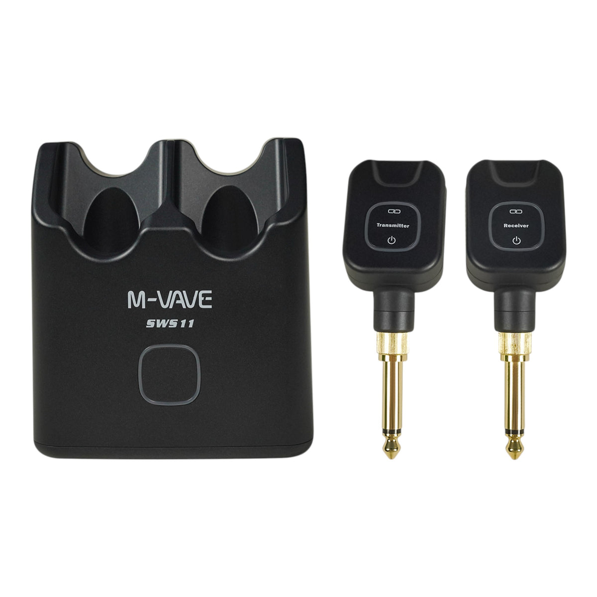 M-VAVE SWS11 Wireless 5.8GHz Audio Transmitter & Reciever System w/ 24-bit Lossless Audio, 3ms Latency & Charging Case