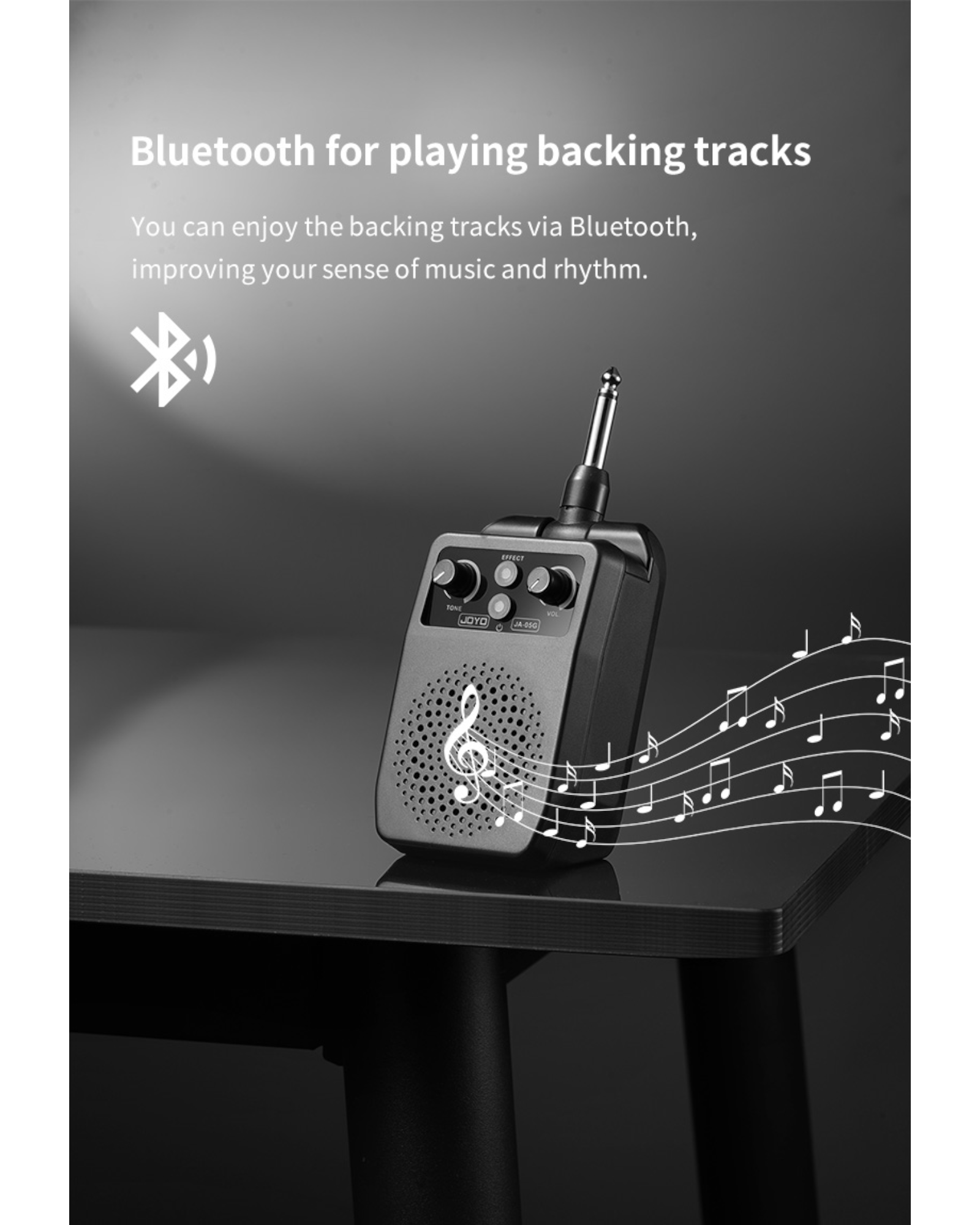 Joyo Plug-and-Play Portable Rechargeable Electric Instrument Mini Amp w/ Built-In Bluetooth & Digital Effects - JA05G