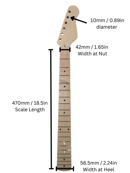 Haze HSST1910GN1WNECK Electric Guitar Neck