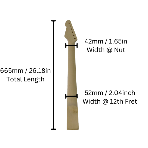 Haze HSTL19120GN1B Electric Guitar Neck (TL Neck)