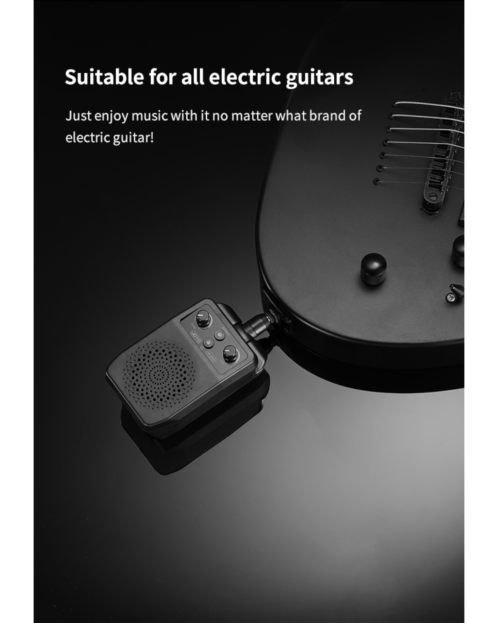 Joyo Plug-and-Play Portable Rechargeable Electric Instrument Mini Amp w/ Built-In Bluetooth & Digital Effects - JA05G