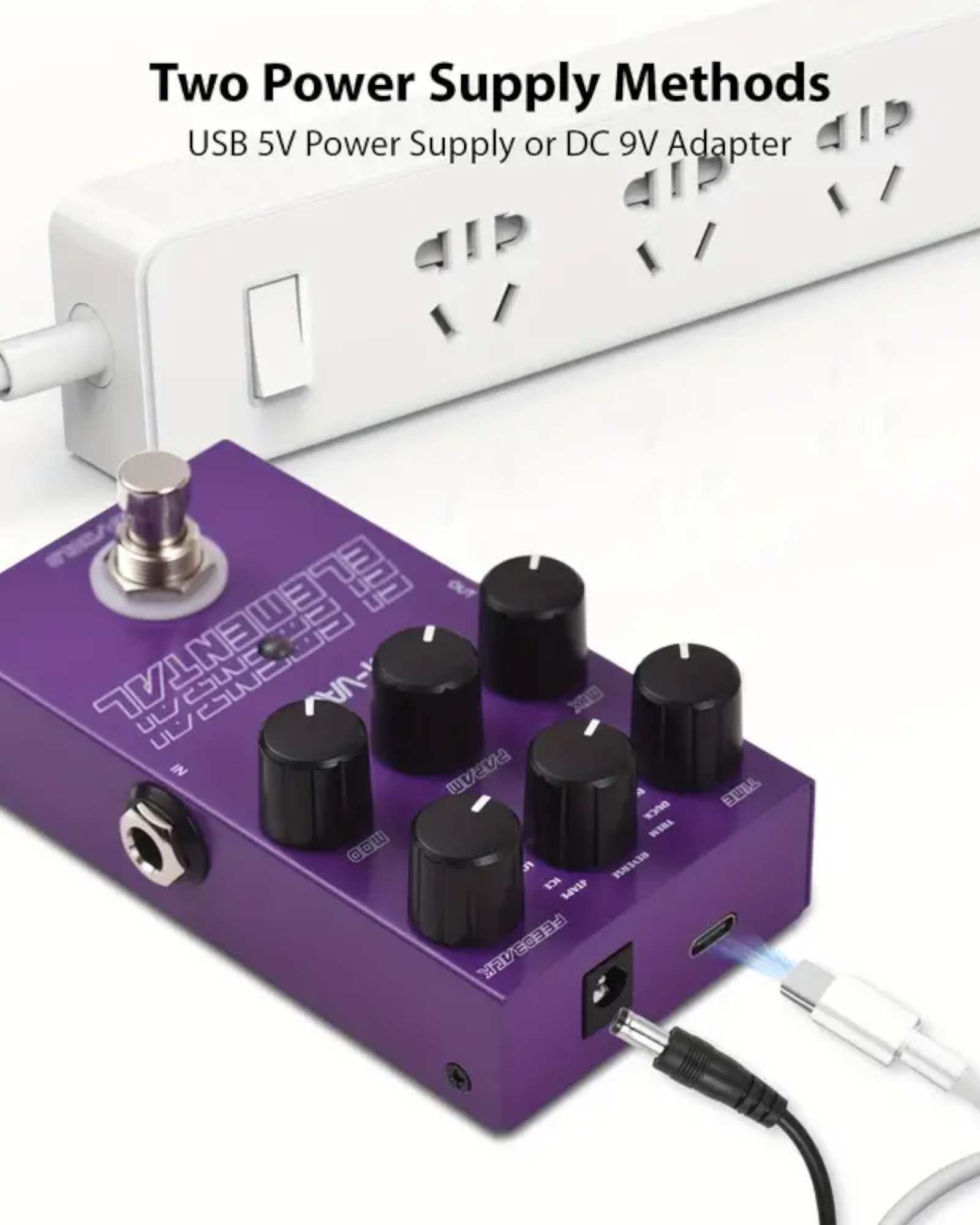 M-Vave Elemental Guitar Delay Effects Pedal / 9 Delay Effects - ELEMENTAL