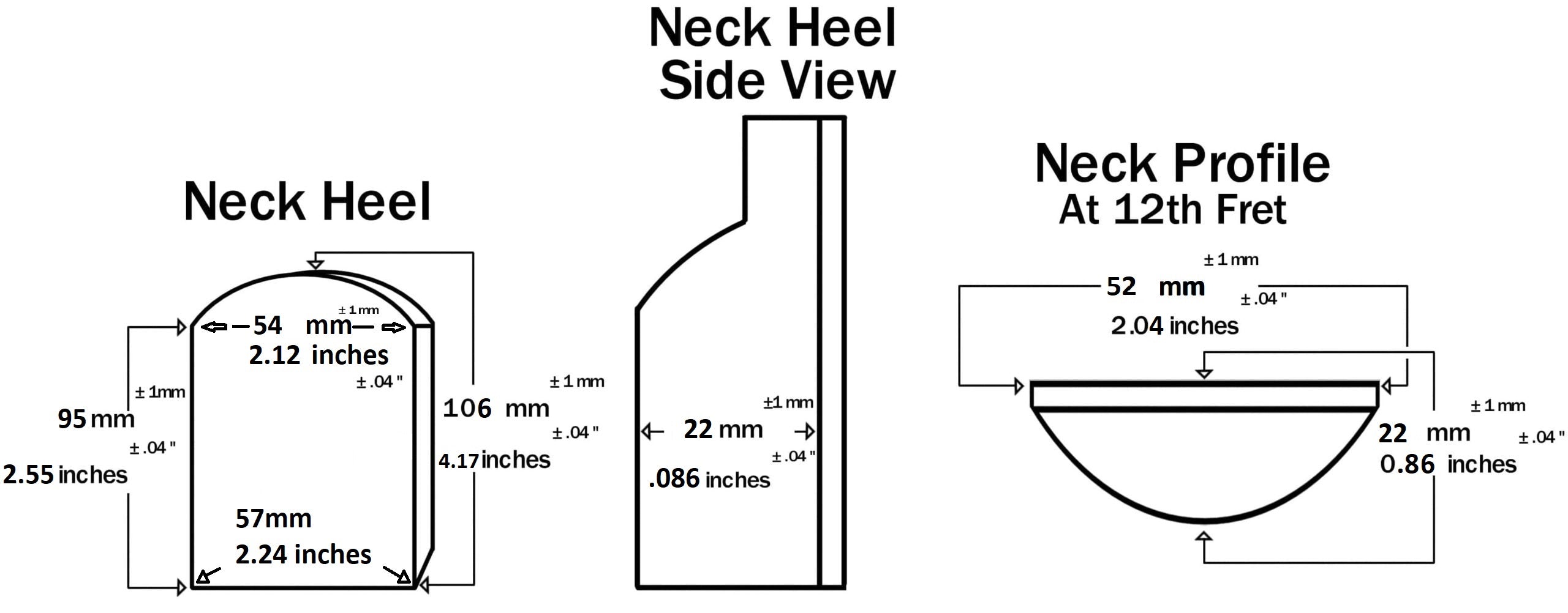 Haze HSST1910GN1WNECK Electric Guitar Neck