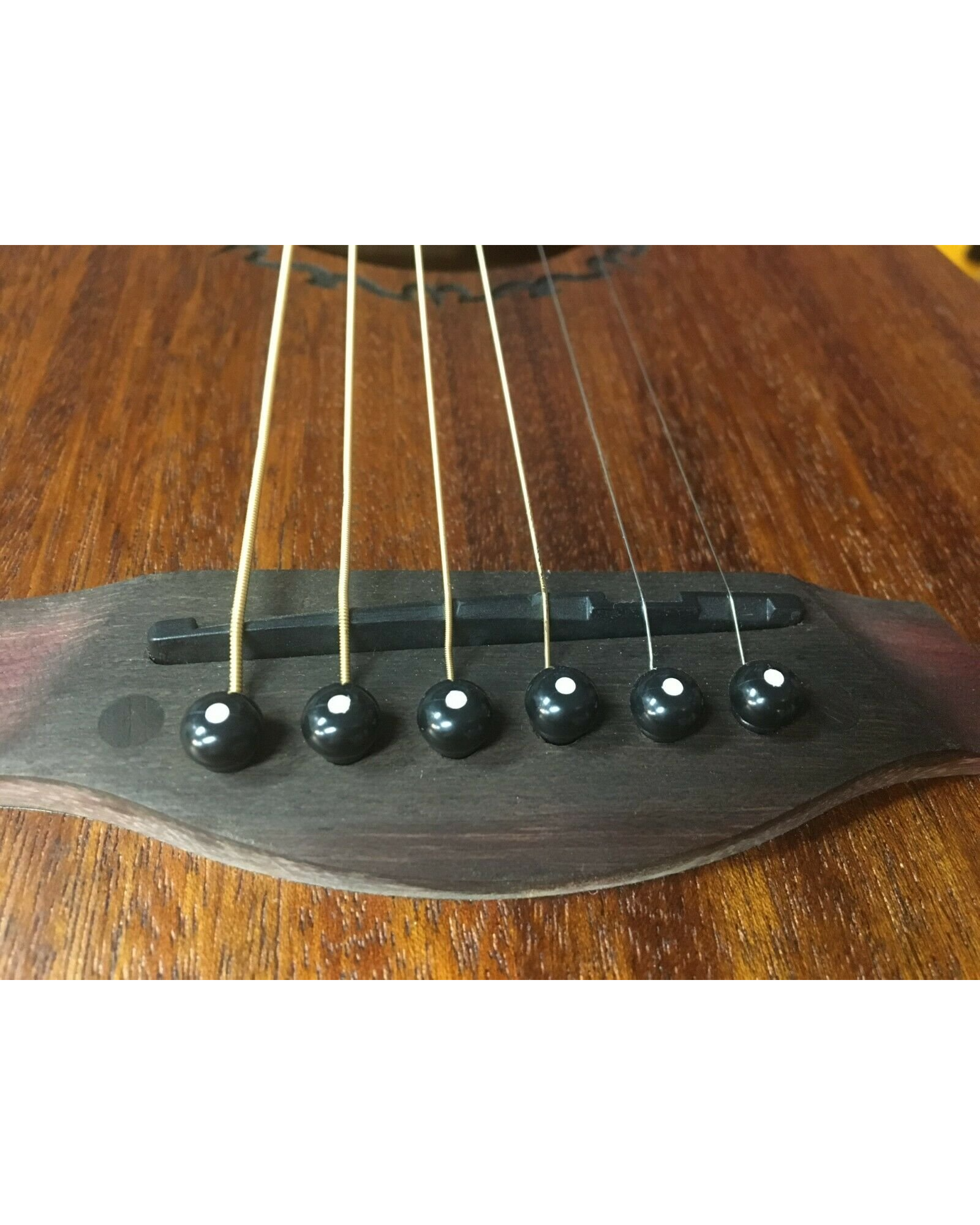 Haze A021BK 6PCS Acoustic Guitar Bridge Pins Plastic String End Peg - Black