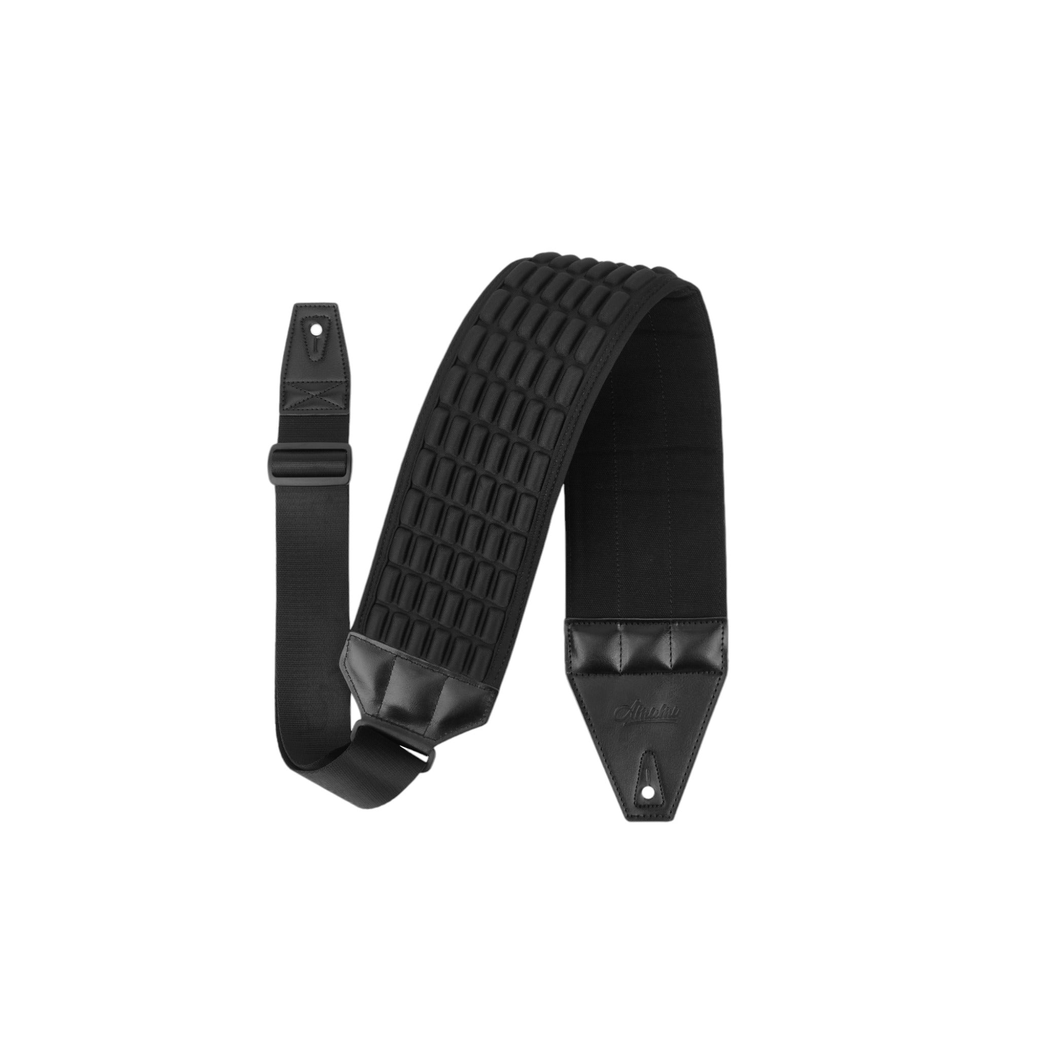 Amumu AIRAFT™ 4" Air Cell Padded Bass & Guitar Strap Black - AIRAFT4INBLKCVSTD