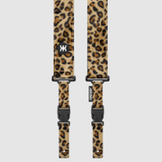 AMUMU® SNAPLOCK™ Pro Velvet Leopard Guitar Strap - Ultimate Security & Durability for Dynamic Performance