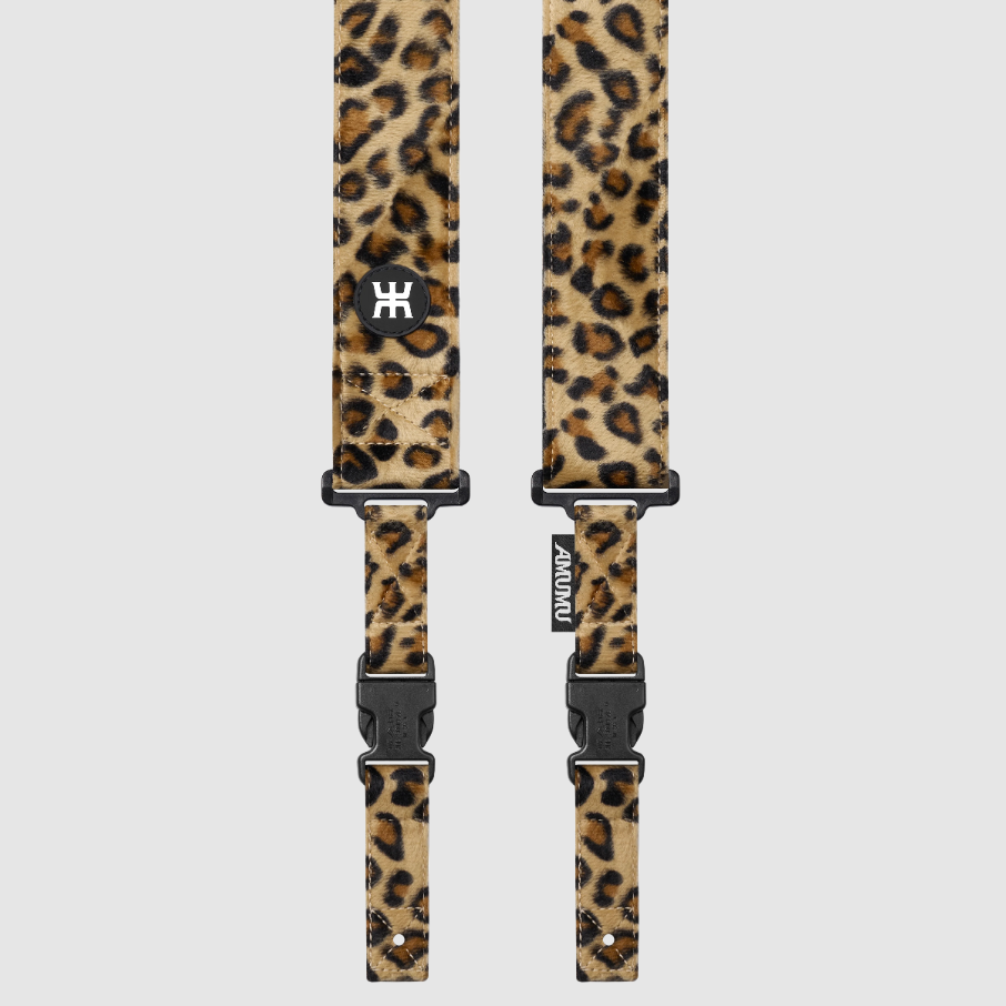 AMUMU® SNAPLOCK™ Pro Velvet Leopard Guitar Strap - Ultimate Security & Durability for Dynamic Performance
