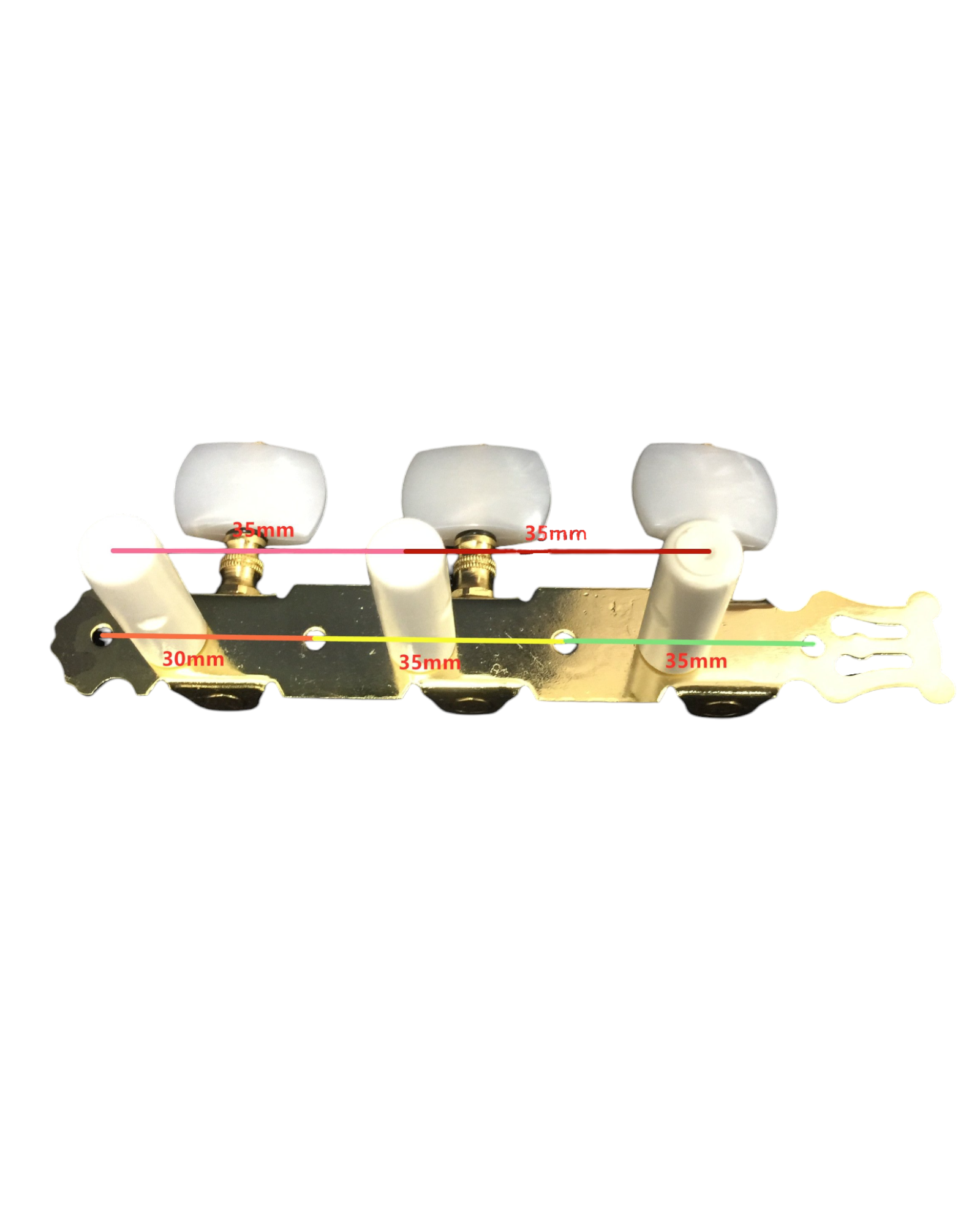 Alice AO020B1P Classical Guitar Tuning Pegs Machine Head - Gold