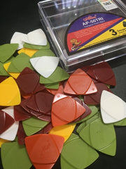 Alice AP-50TRI Mixed Color Picks 4 Guitar/Banjo/Bass/Ukulele-50Pcs,3 gauges in 1