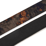 Amumu CO37PBG Molten Gold Guitar Strap – Premium Woven Design with Leather Ends & Pick Holder