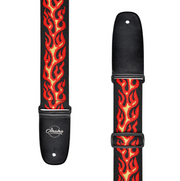 Amumu PET03J Red Flame Guitar Strap