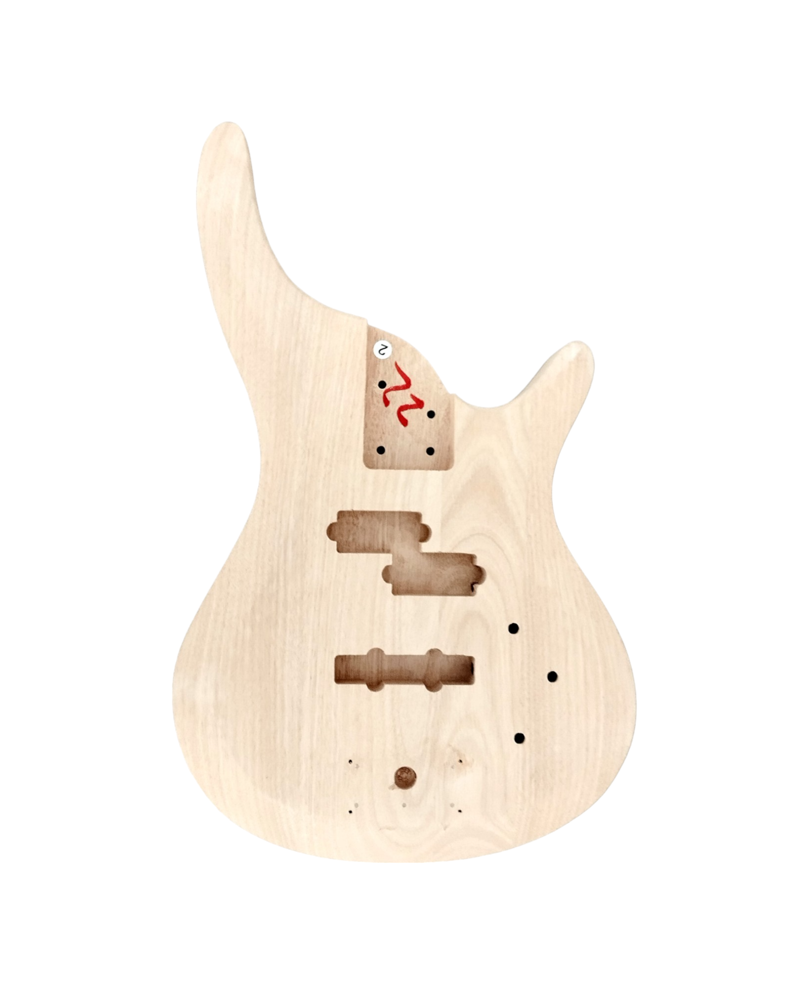 B325DIY Solid Okoume body Electric Bass Guitar DIY Kit w/Bonus Picks