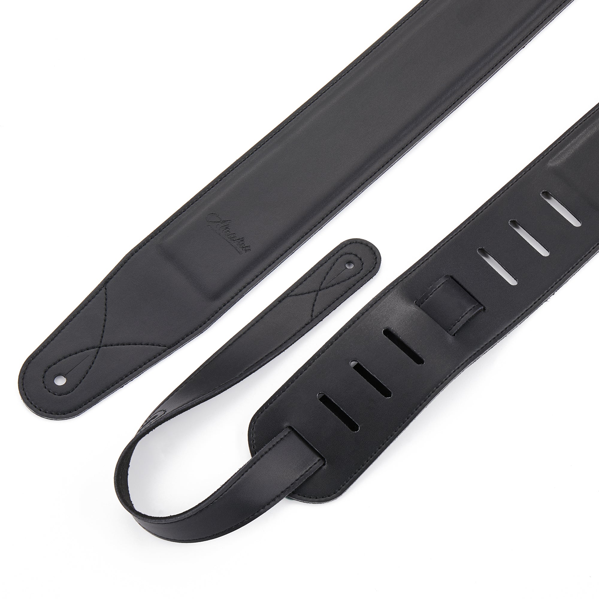 Amumu ML01BK Microfiber Leather Guitar Strap