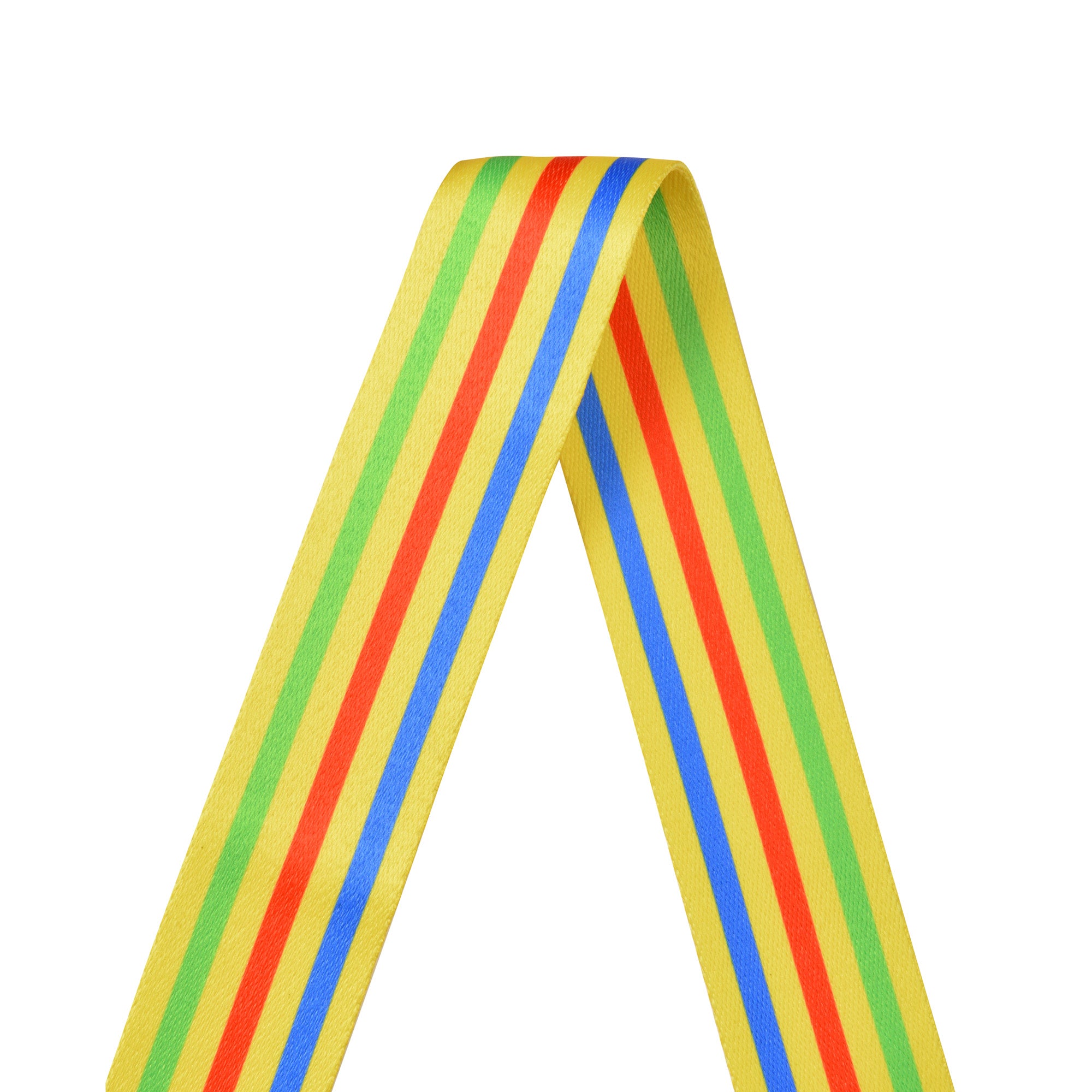 Amumu PC02P Stripe Guitar Strap Yellow Polyester Cotton