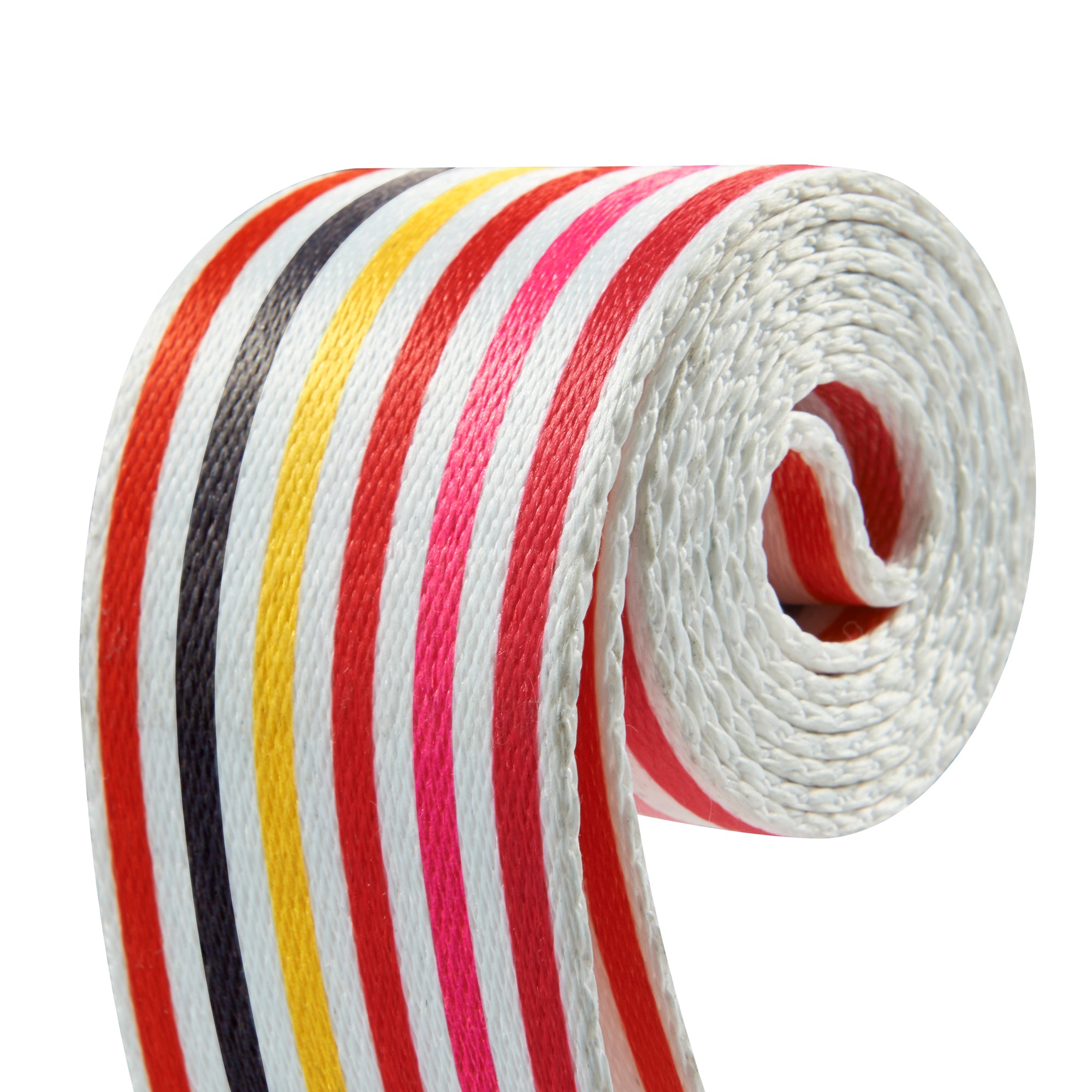 Amumu PC07P Pink Stripe Guitar Strap Polyester Cotton