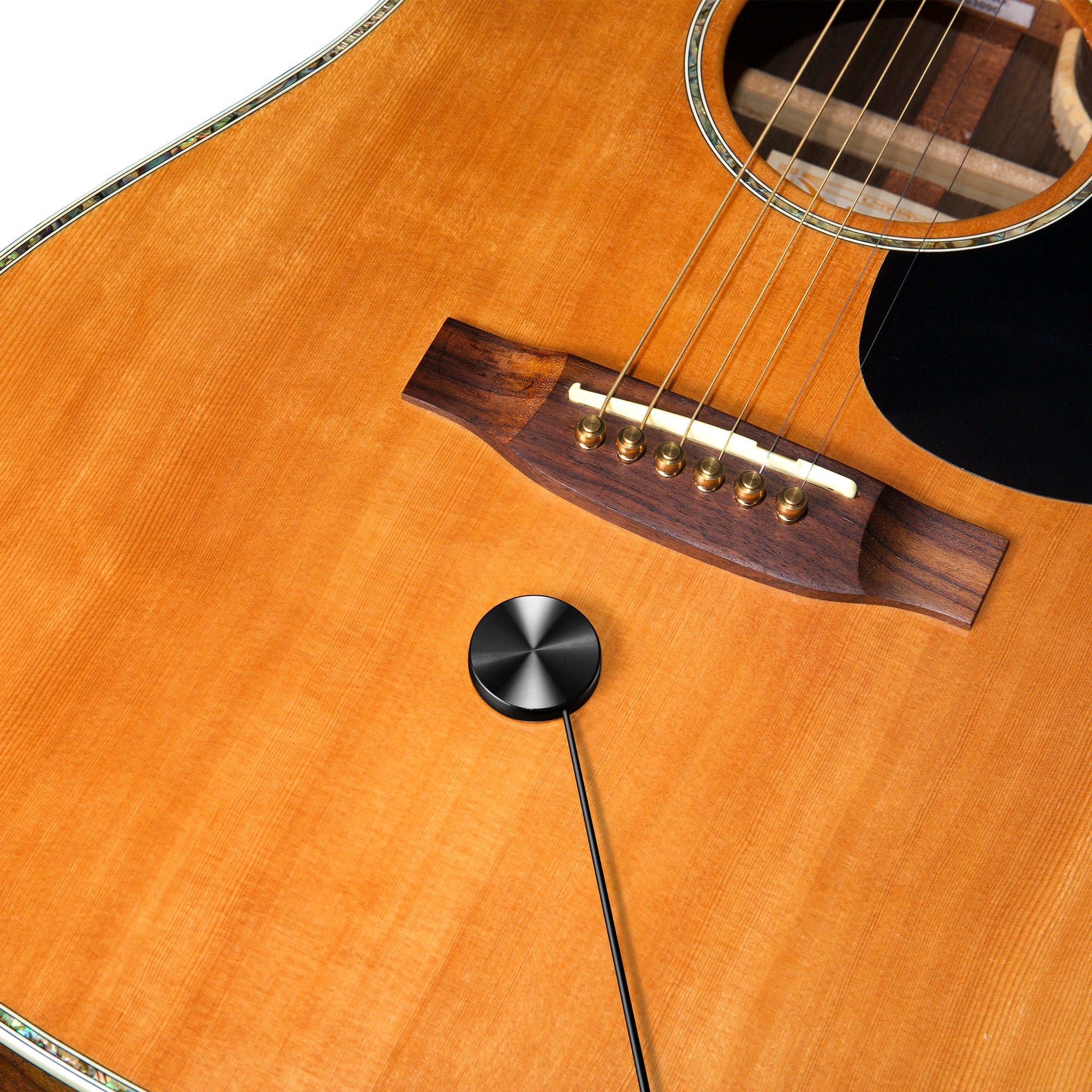 Amumu SBT12 Trans-HD(TM) SoundBoard Transducer Pickup for Acoustic Guitar Bass Ukulele Violin Cajon