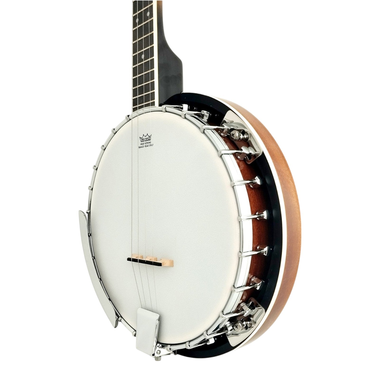 Caraya 4-String Mahogany Body Resonator Tenor Banjo - Natural BJ004