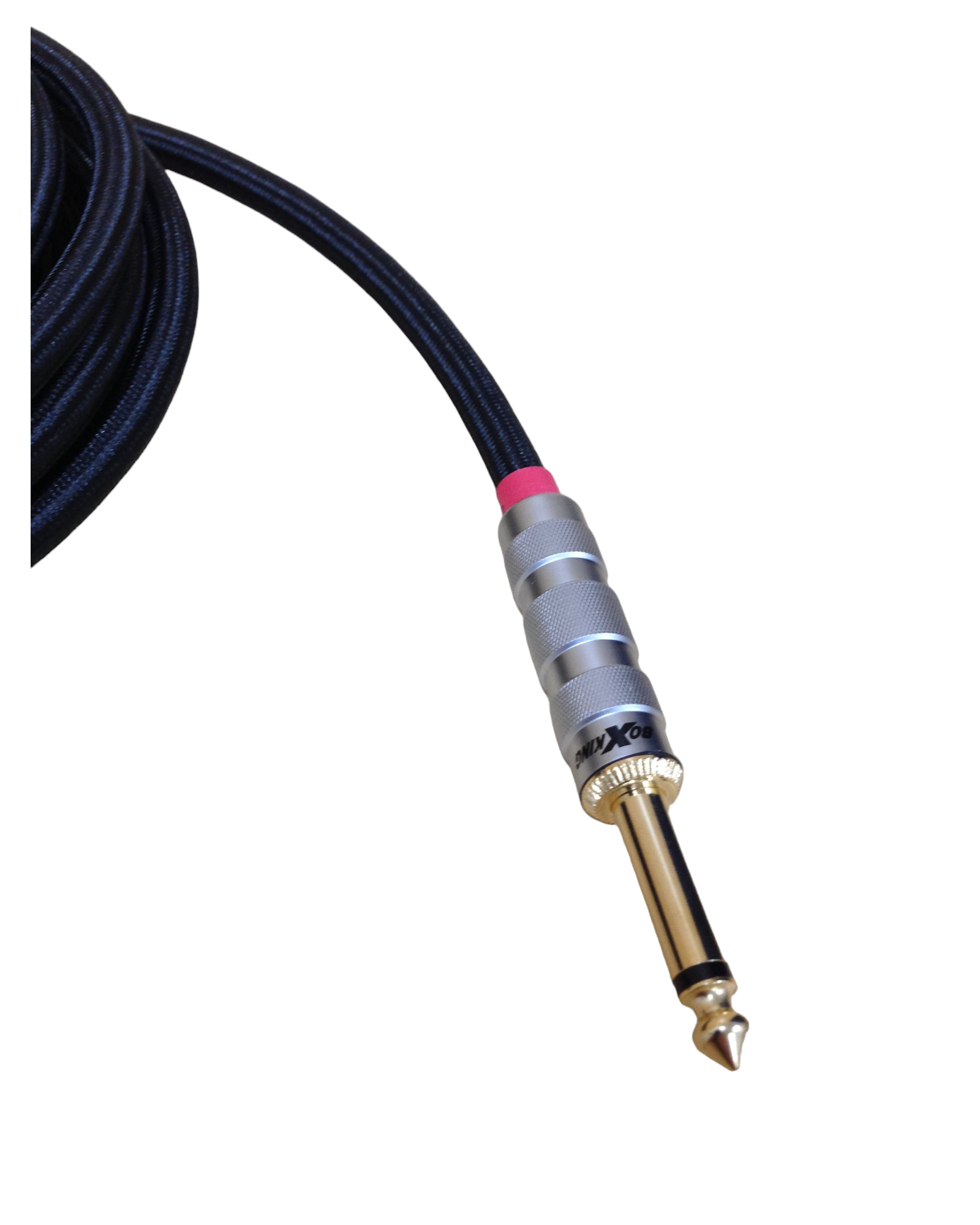 BoxKing OCC Guitar Cable/ Lead, 10FT(3M), All Silver Plated, Straight/ Angled Plugs