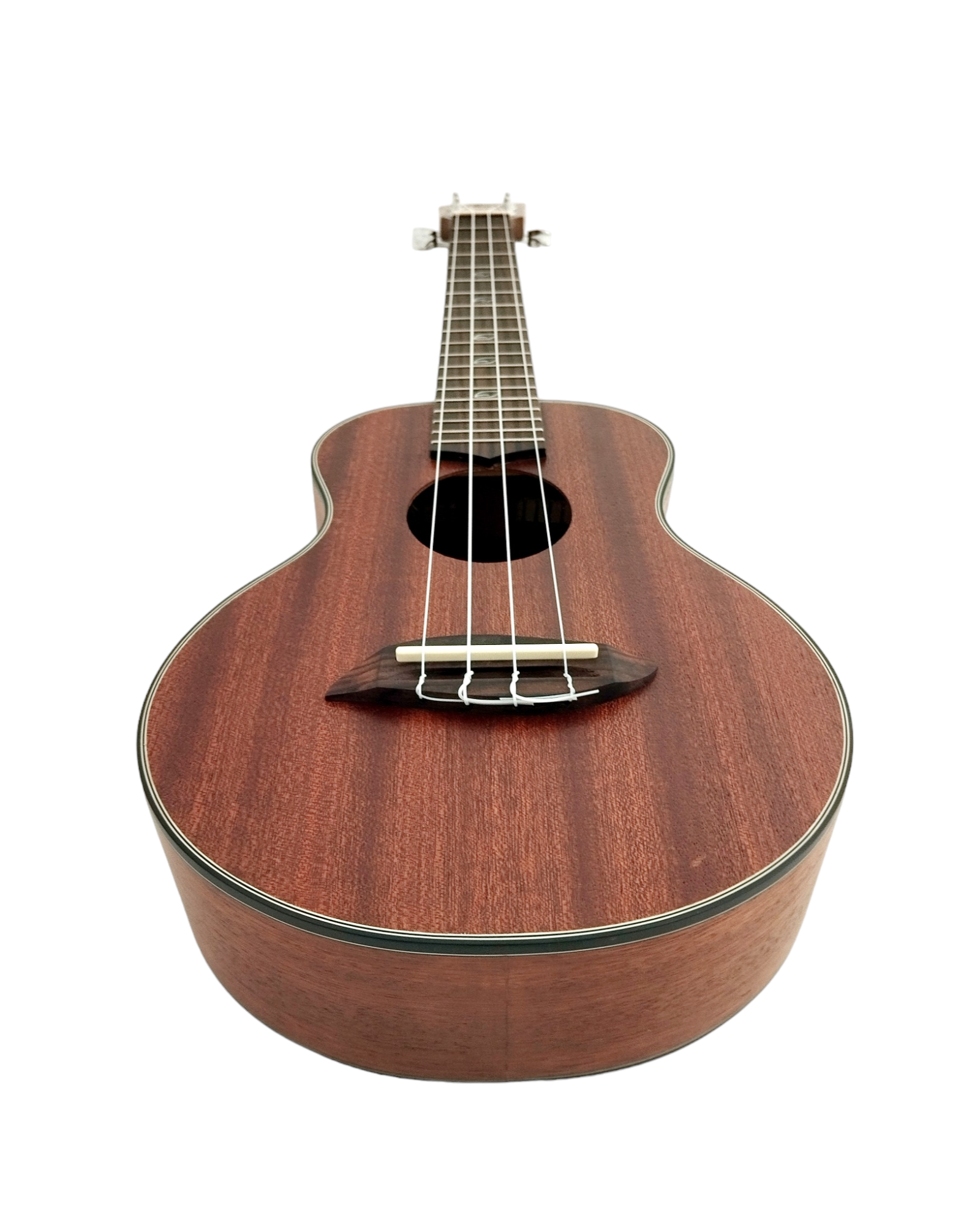 Leaf Series C100 All-Mahogany Concert Ukulele, Satin + 10mm Padded Gig Bag (Pink, Orange, Green)