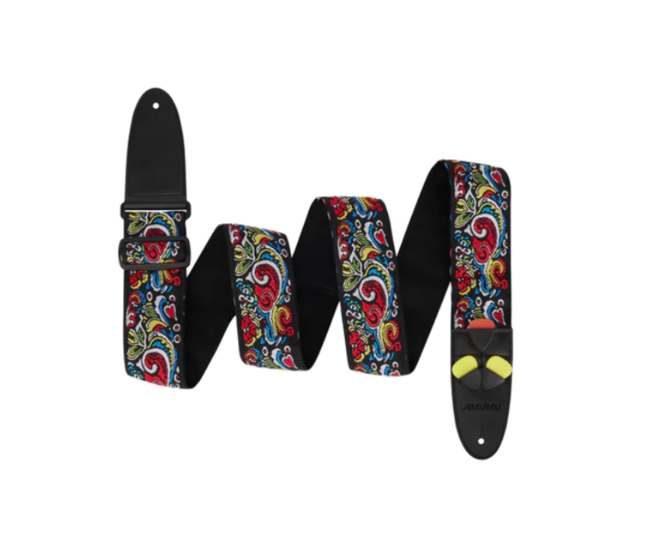 Amumu CO35J Love Flower Guitar Strap