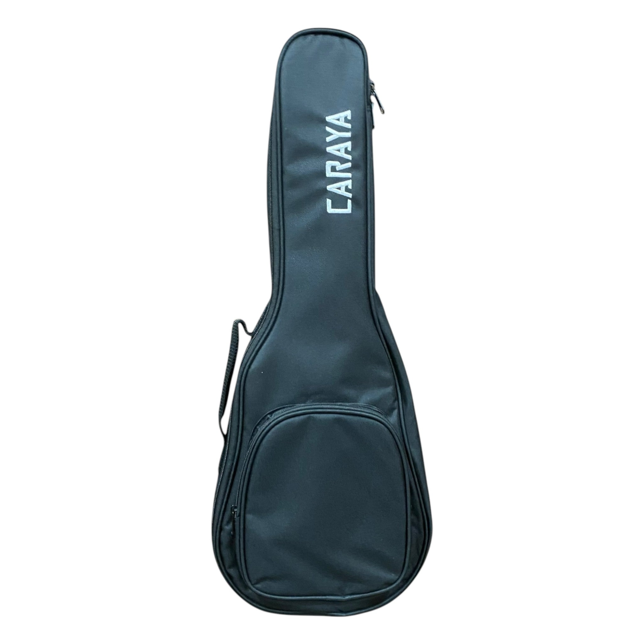 Caraya Solid Carved Paulownia Body Tenor Ukulele w/ Purpleheart Waterfall Soundhole - GAT50 + Stand