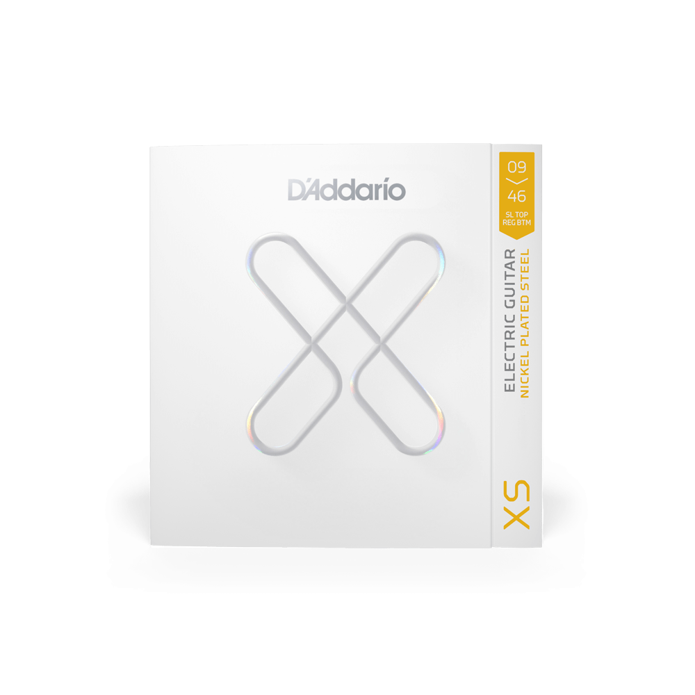 D’Addario 09-46 XS Coated Nickel Electric Guitar Strings – Super Light Top/Regular Bottom (.009–.046) (XSE0946)