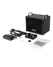 Joyo DC15S, The Ultimate 15W Portable Amp with Built-In Effects, Drum Machine, and Battery Power for Electric & Acoustic Guitar