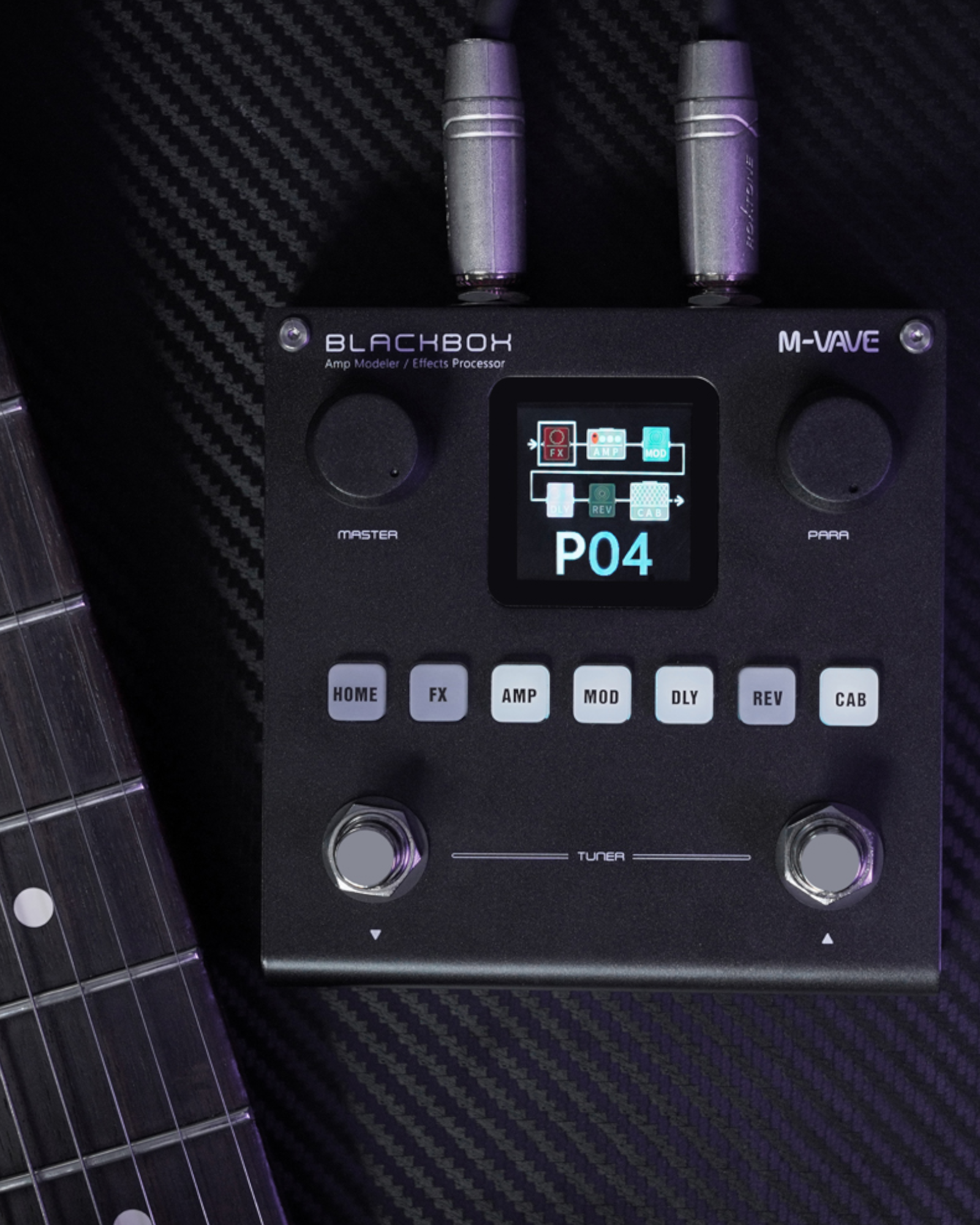 M-Vave BLACKBOX Guitar / Bass Amp Modeller Multi-Effects Processor Rechargeable - BLACKBOX