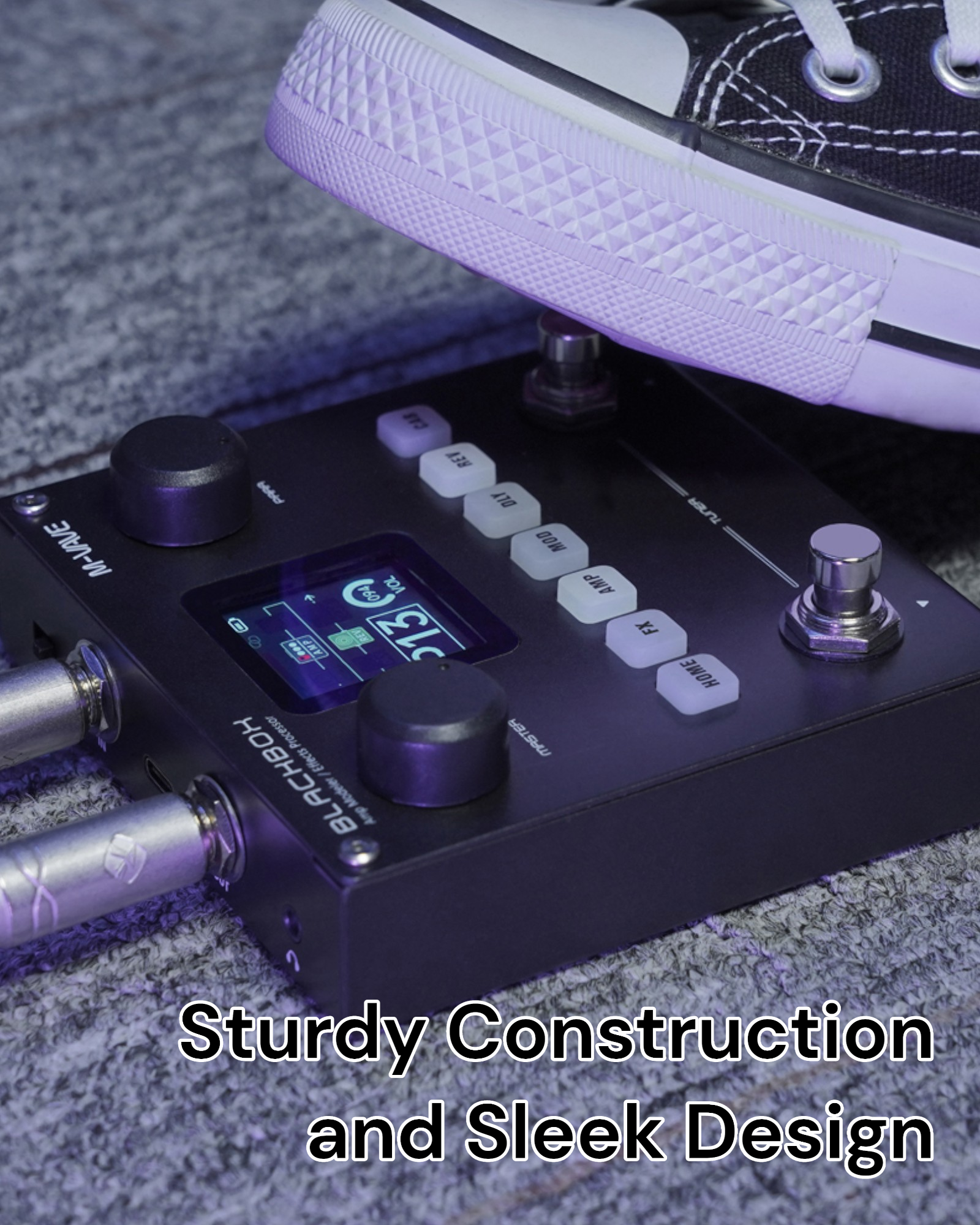 M-Vave BLACKBOX Guitar / Bass Amp Modeller Multi-Effects Processor Rechargeable - BLACKBOX