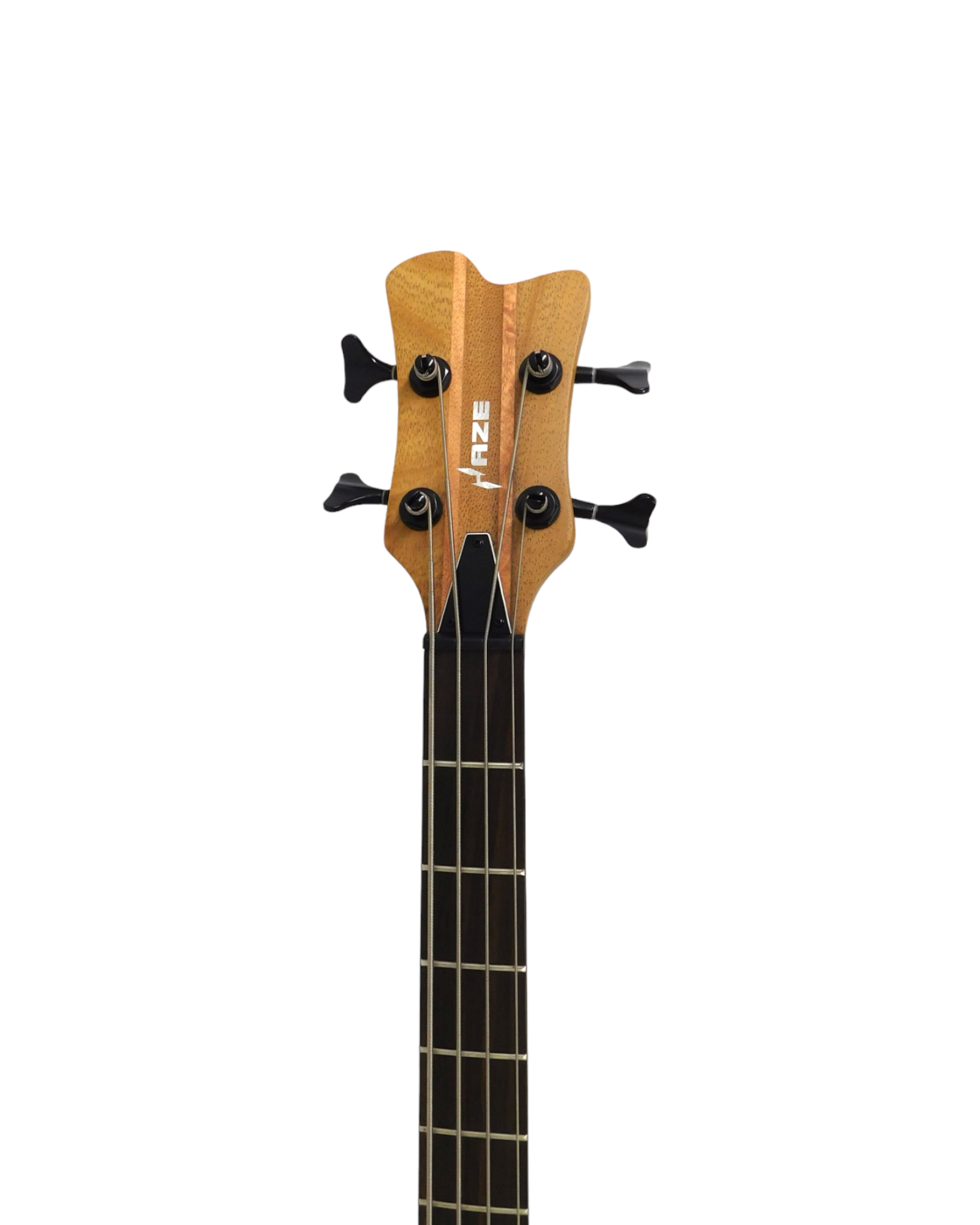 Haze Solid Walnut Neck-Thru Active Single-Coil WR Electric Bass Guitar - Natural SPB3213N