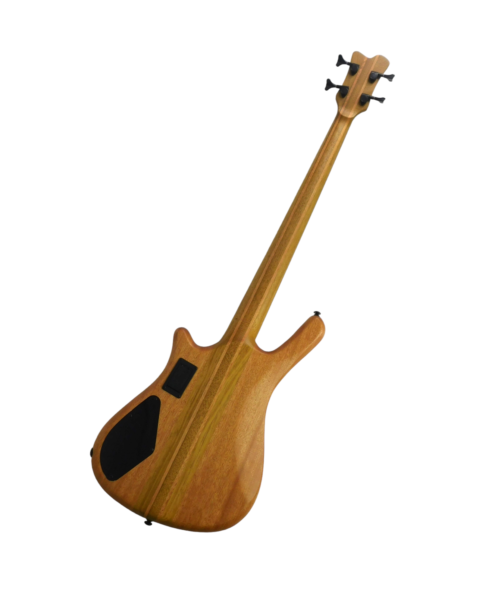 Haze Solid Walnut Neck-Thru Active Single-Coil WR Electric Bass Guitar - Natural SPB3213N