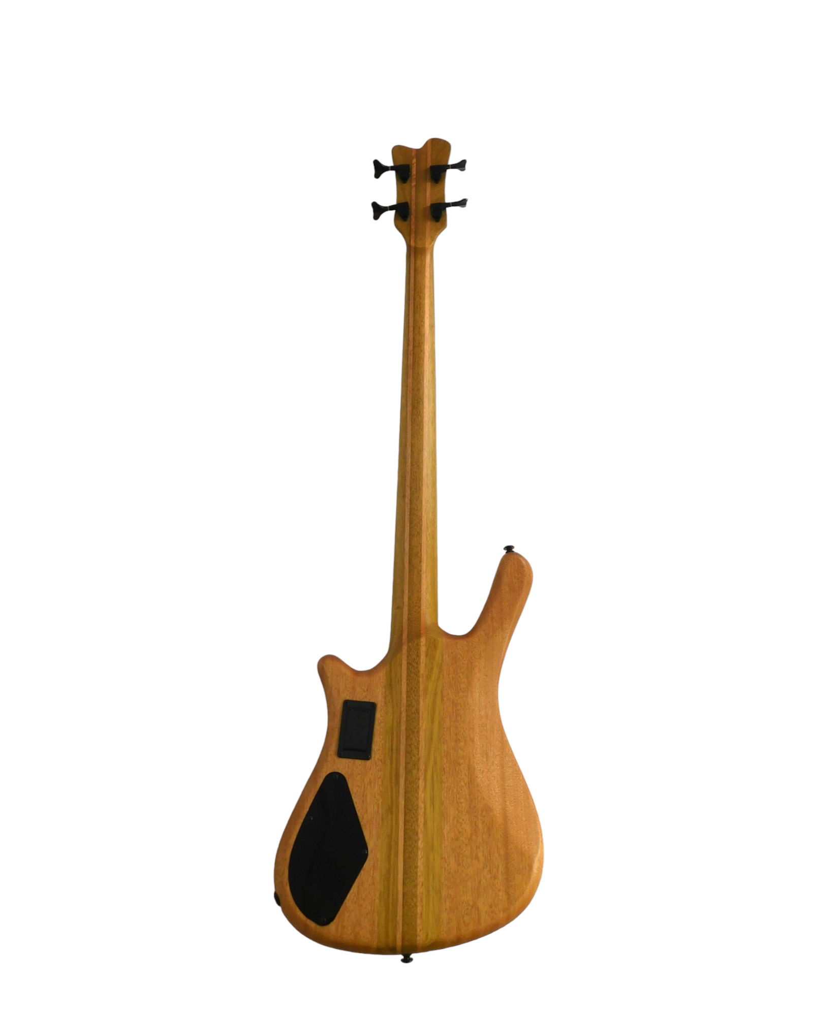 Haze Solid Walnut Neck-Thru Active Single-Coil WR Electric Bass Guitar - Natural SPB3213N