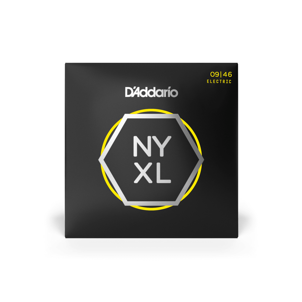 D’Addario 09-46 NYXL Electric Guitar Strings – Super Light Top/Regular Bottom (.009–.046) (NYXL0946)