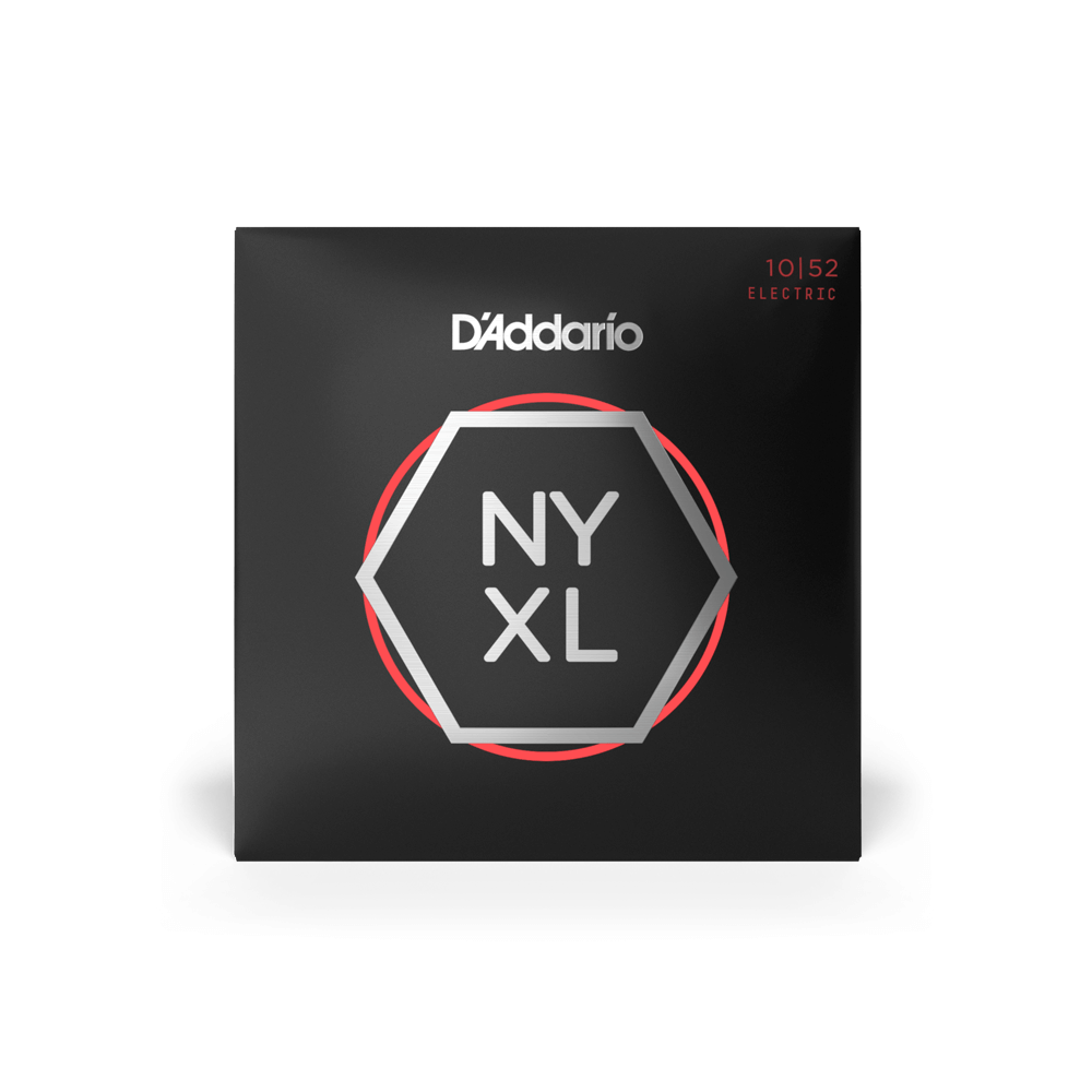 D’Addario 10-52 NYXL Electric Guitar Strings – Light Top/Heavy Bottom (.010–.052) (NYXL1052)