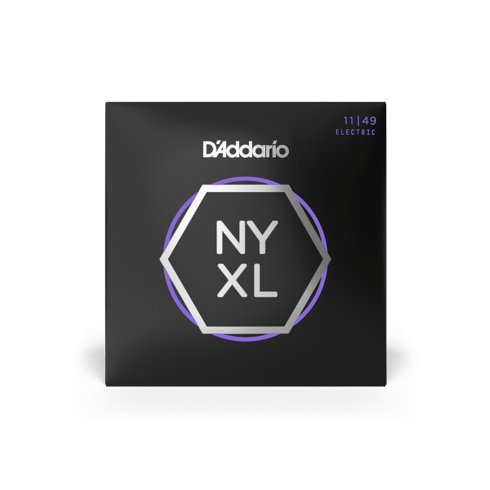 D’Addario 11-49 NYXL Electric Guitar Strings – Medium (.011–.049) (NYXL1149)