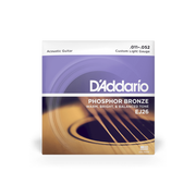 D’Addario 11-52 Phosphor Bronze Acoustic Guitar Strings – Custom Light (.011–.052) (EJ26)