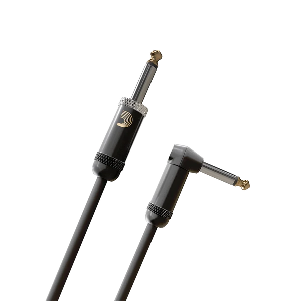 D'Addario American Stage 1/4" Jack Instrument Cable - Right Angle-Straight