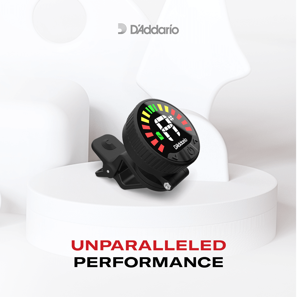 D'Addario Nexxus 360 Rechargeable Clip-on Guitar Tuner - (PWCT26)